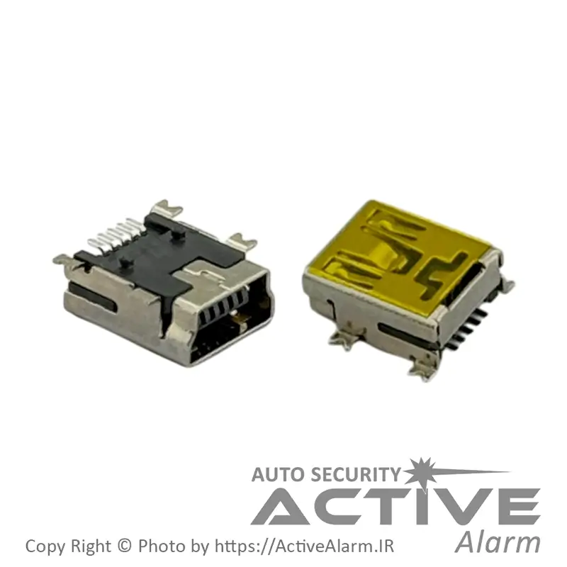 کانکتور مادگی شارژ ریموت مدل USB - mini B