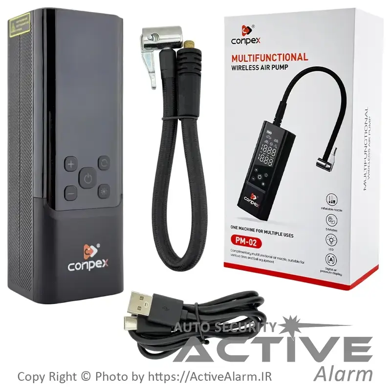 پمپ کمپرسور باد شارژی کانپکس مدل PM-02 پرتابل