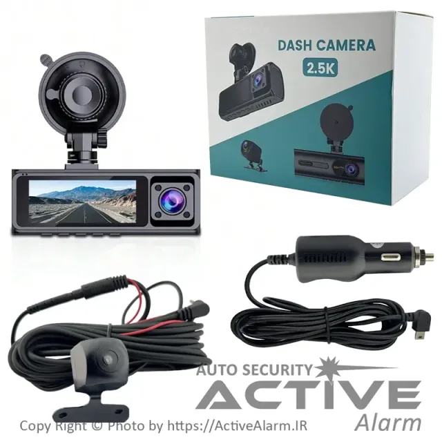 دوربین ثبت وقایع خودرو مدل 3CHs-WiFi مجهز به سه دوربین