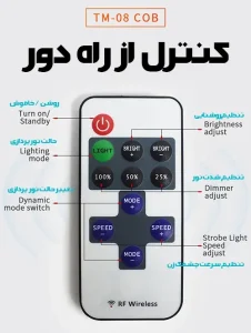 چراغ کمپینگ سیار مگنتی ۱۶۰ وات مدل TM-08