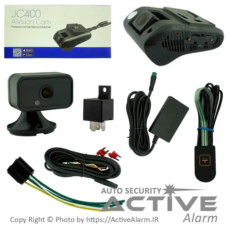 دوربین ثبت وقایع Jimi مدل JC400 دو کاناله مجهز به GPS