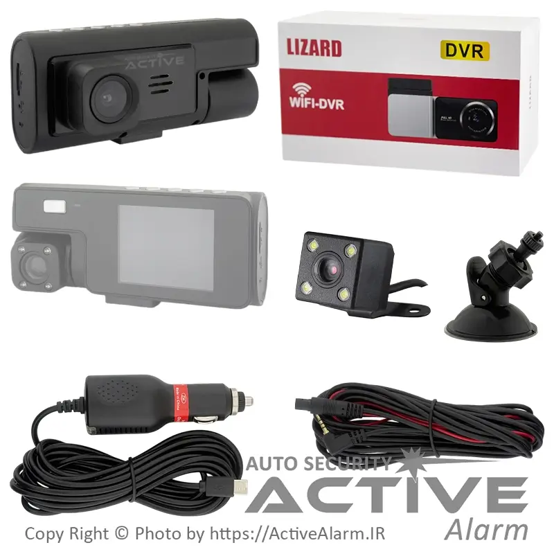 دوربین ثبت وقایع Lizard مدل R12-WiFi سه دوربین