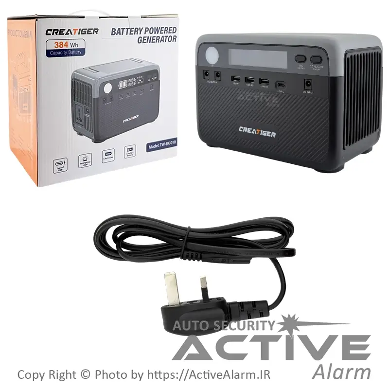 اینورتر و پاور بانک CREATIGER مدل TW-BK-010 ظرفیت 384Wh