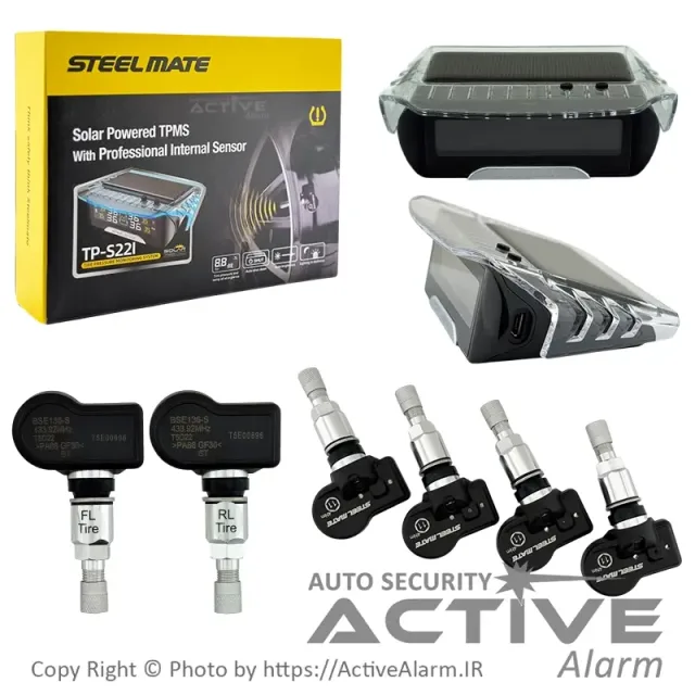 نمایشگر و سنسور باد لاستیک استیل میت مدل TP-S22I