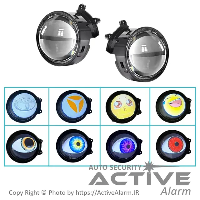 چراغ جلو LED Devil Eye با کنترل بی‌سیم مدل 3 اینچ