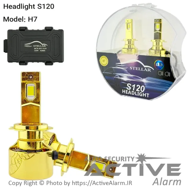 هدلایت و چراغ LED خودرو Stellar مدل S120
