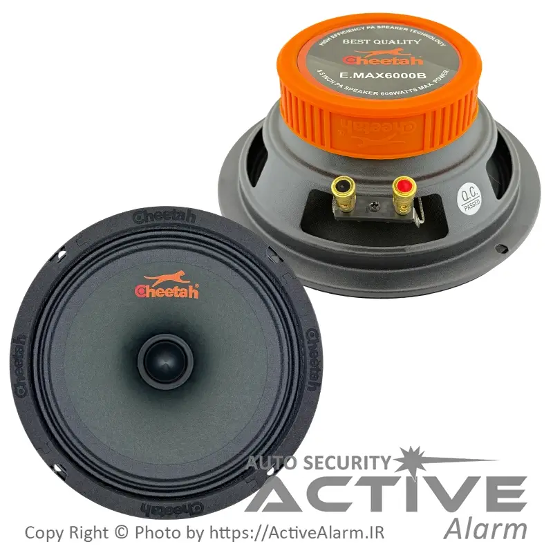 باند و بلندگو 6 اینچ چیتا میدرنج E.MAX 6000B، توان RMS 500 وات، حساسیت 96dB
