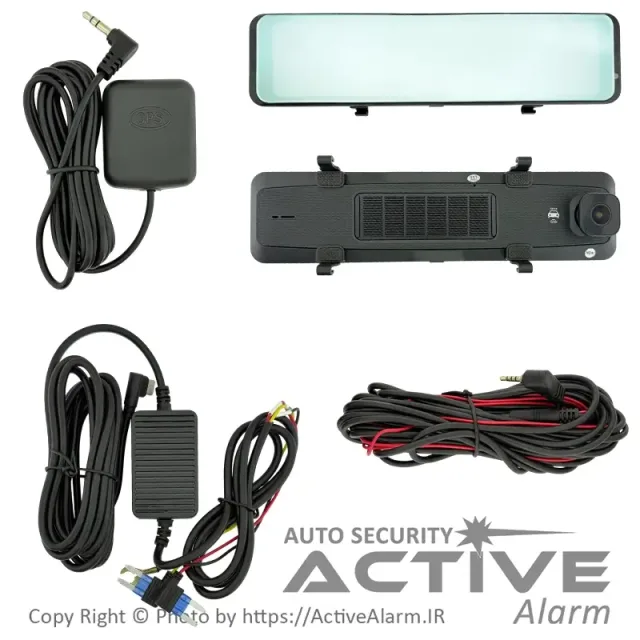 آینه هوشمند اندرویدی 11 اینچ دو لنز با WiFi_GPS ،ADAS