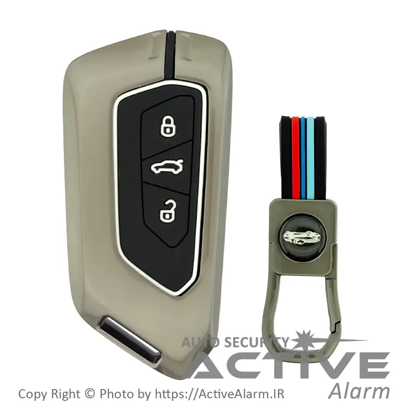 کاور لوکس فلزی ریموت فولکس‌واگن ID4 سه دکمه