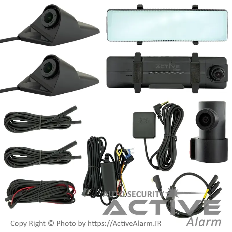 مانیتور آینه‌ای DVR چهار لنز مدل EX13-Plus