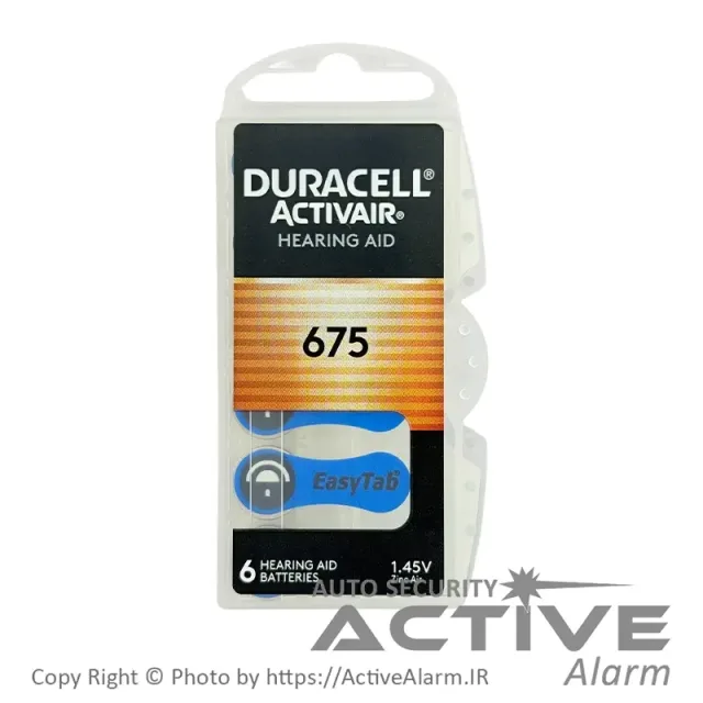 باتری سمعک دوراسل مدل Activair سایز 675 [۶ عددی]