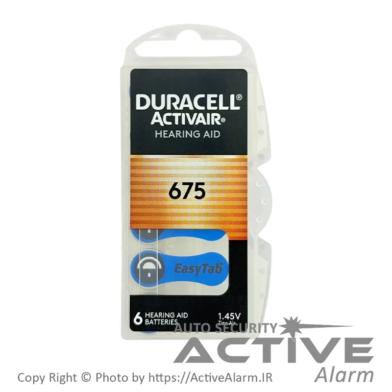 باتری سمعک دوراسل مدل Activair سایز 675 [۶ عددی]