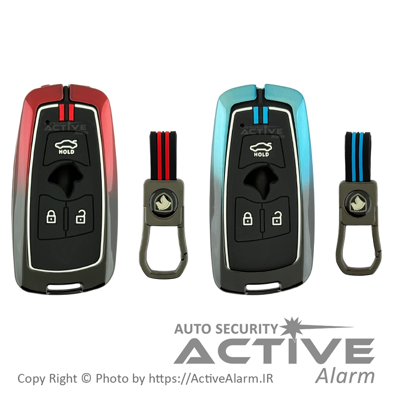 کاور لوکس فلزی ریموت تارا و دنا KeyLess سه‌دکمه [دو رنگ]