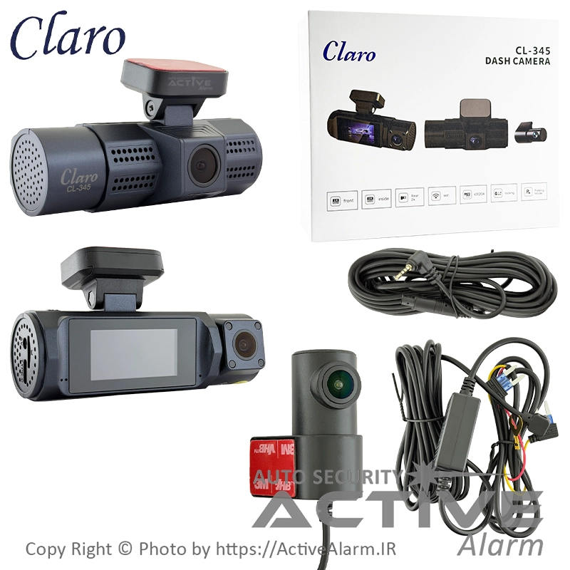 دوربین ثبت وقایع کلارو Claro مدل CL-345-WiFi [سه دوربین]