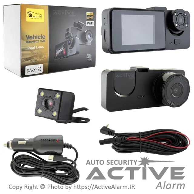 دوربین ثبت وقایع DashCam مدل DA-X233-WiFi با کیفیت FHD [سه دوربین]