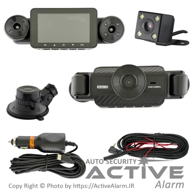 دوربین ثبت وقایع DashCam مدل X346-WiFi با کیفیت UHD [چهار دوربین]