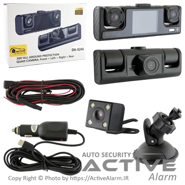 دوربین ثبت وقایع DashCam مدل DA-X246-WiFi با کیفیت FHD [چهار دوربین]