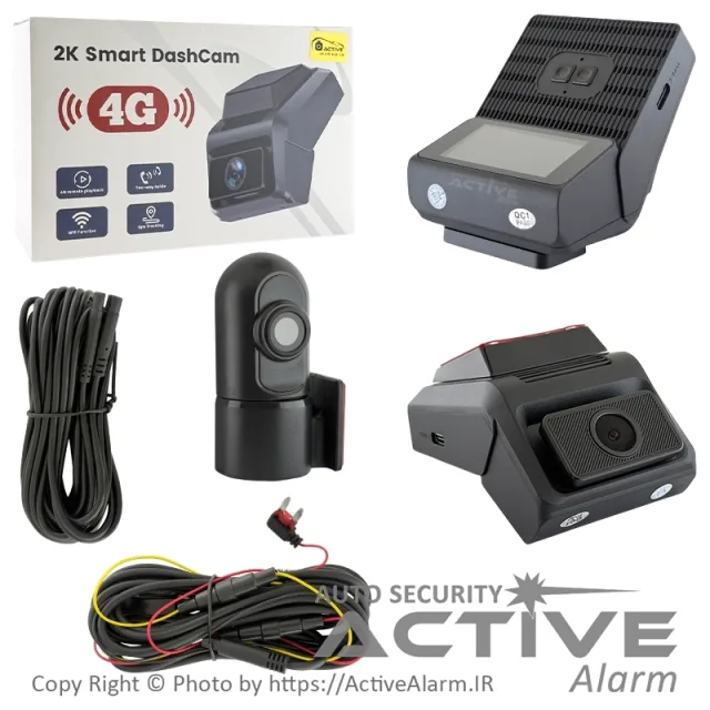 دوربین ثبت وقایع سیم‌کارتی 4G مدل DAT-26-WiFi با کیفیت 2K [دو دوربین]